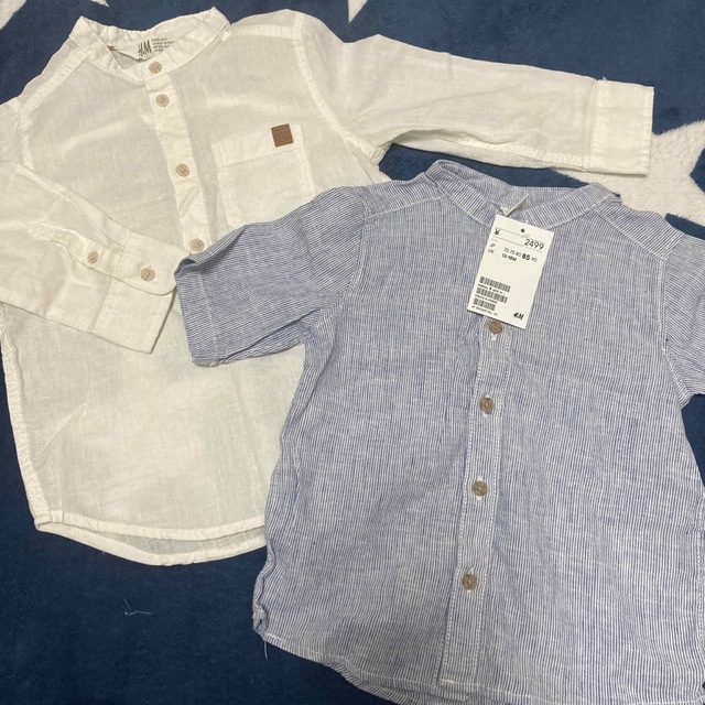 H&M(エイチアンドエム)のシャツ H&M キッズ/ベビー/マタニティのキッズ服男の子用(90cm~)(ブラウス)の商品写真