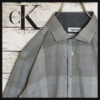 カルバンクライン(Calvin Klein)の【美品スリムフィットノンアイロン】カルバンクライン☆長袖ドレスシャツ　B72(シャツ)