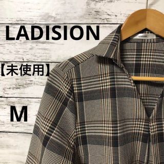 ラディション(LADISION)の【未使用】チュニック　チェック　ワンピース　オーバーサイズ(チュニック)