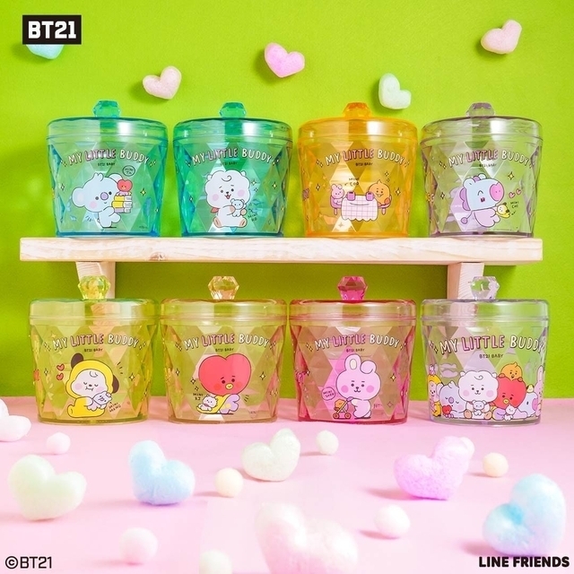 BT21(ビーティーイシビル)のbt21 キラキラキャニスター エンタメ/ホビーのおもちゃ/ぬいぐるみ(キャラクターグッズ)の商品写真