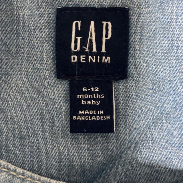 babyGAP(ベビーギャップ)のGAP デニム スカート キッズ/ベビー/マタニティのベビー服(~85cm)(ワンピース)の商品写真