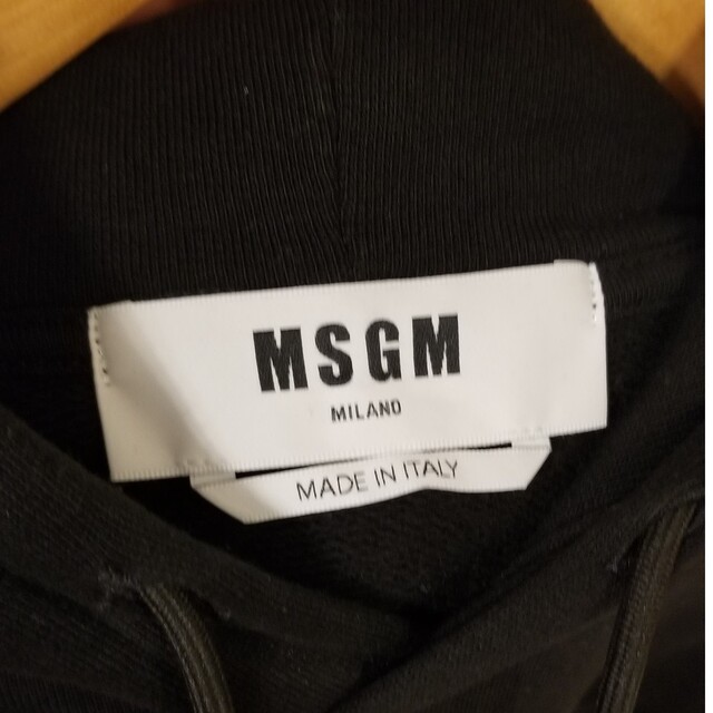 MSGM パーカー　ブラック　サイズM