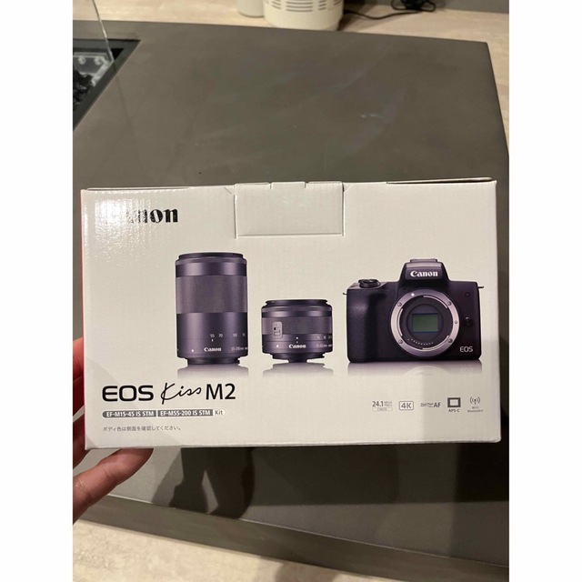 キヤノン EOS Kiss M2 ブラック ダブルズームキット(1台)