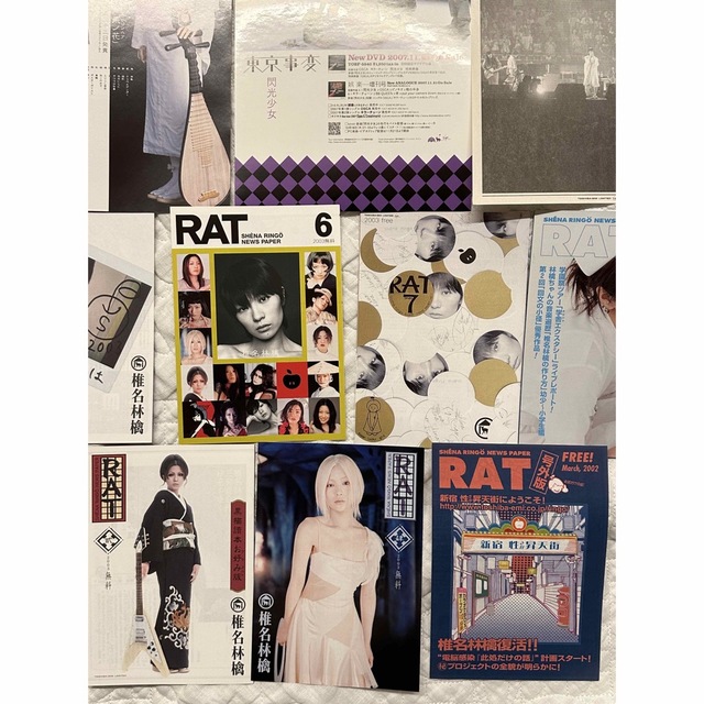 椎名林檎　東京事変　RATフリーペーパー　チラシ　12点セット エンタメ/ホビーのタレントグッズ(ミュージシャン)の商品写真
