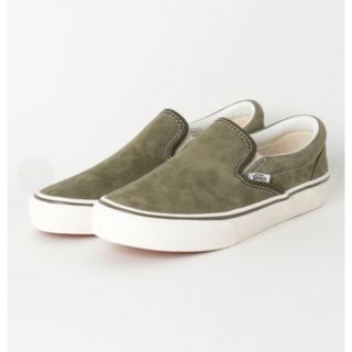 ヴァンズ(VANS)のVANS  V98CF SUEDE ヴァンズ スリッポン スエード オリーブ(スリッポン/モカシン)