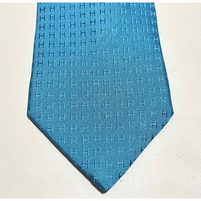 HERMES エルメス ネクタイ H柄 ブルー - 小物 HERMES エルメス ネクタイ H柄 ブルー - 小物
