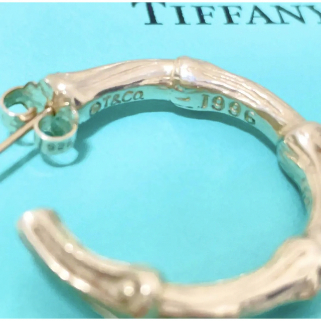 希少廃盤TIFFANY&Co. ティファニーバンブーピアスラージサイズ