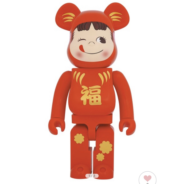 BE@RBRICK 達磨 ペコちゃん 1000％　新品未開封フィギュア