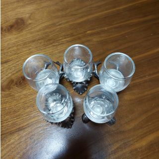 【最終価格】未使用 5脚セット 5ive sis ピューター ショットグラス