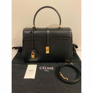 セリーヌ(celine)の★yyy様専用★ CELINE セーズ 16 ミディアム カーフスキン 黒(ハンドバッグ)