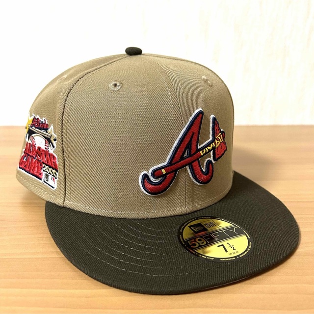 New Era Atlanta Braves Axe Logo Cooperstown Navy Cap 59fifty