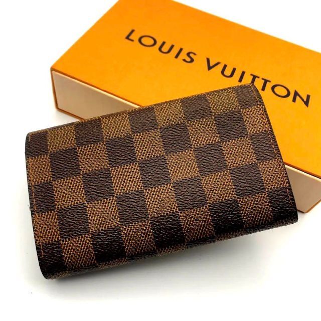 LOUIS VUITTON(ルイヴィトン)の【mi様専用】ルイヴィトン トレゾール ダミエ 二つ 折り財布 レディースのファッション小物(財布)の商品写真