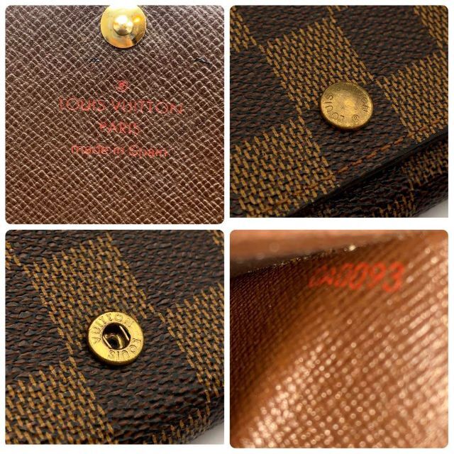 LOUIS VUITTON(ルイヴィトン)の【mi様専用】ルイヴィトン トレゾール ダミエ 二つ 折り財布 レディースのファッション小物(財布)の商品写真