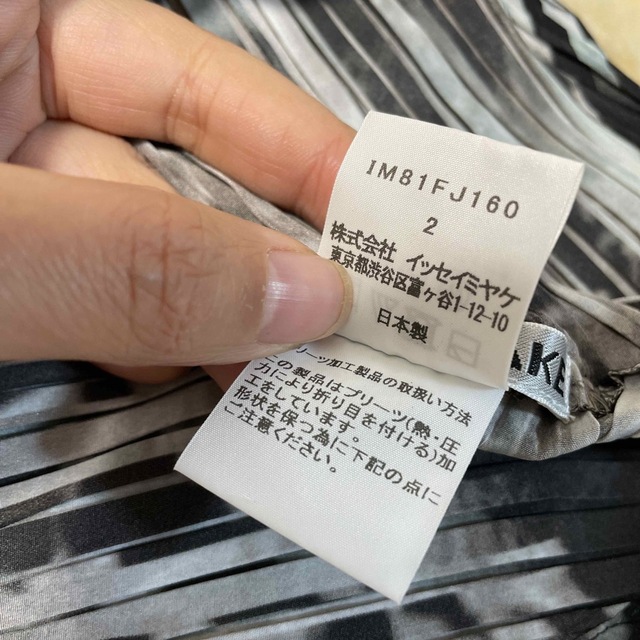 ISSEY MIYAKE(イッセイミヤケ)の美品　 ISSEY MIYAKEイッセミヤケ　プリーツ　トップス レディースのトップス(カットソー(長袖/七分))の商品写真