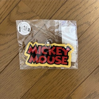ミッキーマウス(ミッキーマウス)のミッキーマウス ロゴ ワッペンバッジ キーチェーン(バッジ/ピンバッジ)