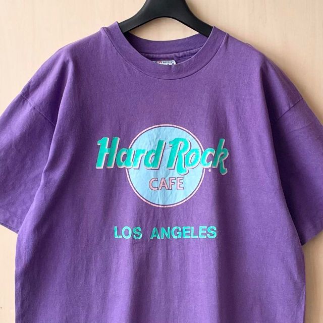 80s90s　ヴィンテージ　ハードロックカフェロサンゼルス　ヘインズTシャツ 2