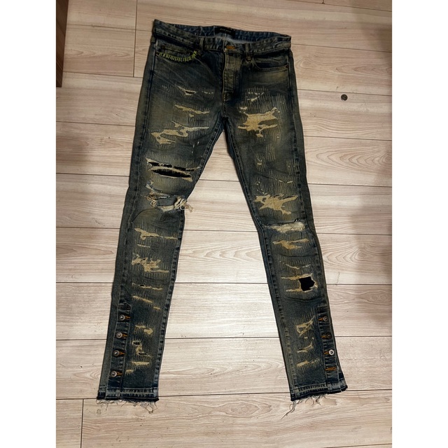 MLVINCE TYPE-1 SLIM DESTROYED JEANS