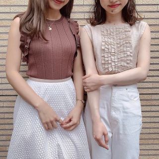 デイシー(deicy)のsheer stripe frill blouse❤︎(シャツ/ブラウス(半袖/袖なし))