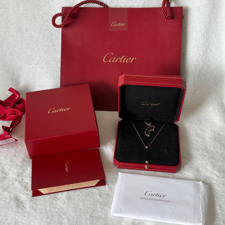 カルティエ(Cartier)のCartierカルティエ ダムール ネックレス 18Kピンクゴールド　SMサイズ(ネックレス)