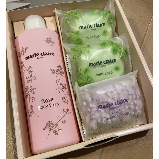 Marie Claire(マリクレール)のmarie claire soap gift set  マリクレールソープギフト コスメ/美容のボディケア(ボディソープ/石鹸)の商品写真
