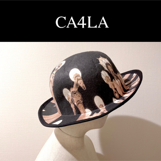 【CA4LA】街灯プリント　ボーラー帽【レア】