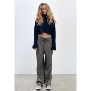 ザラ(ZARA)のZARA ザラ☆即完売 フルレングス チェックパンツ ハイウェスト(その他)