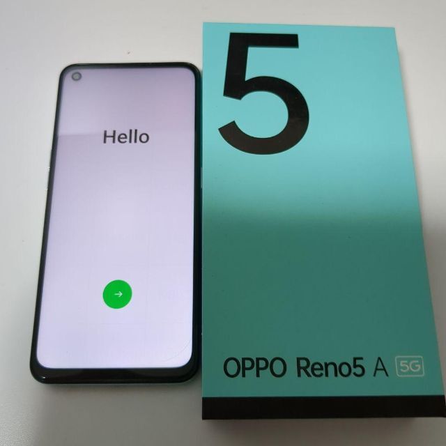 OPPO(オッポ)のOPPO Reno5 A(eSIM) ワイモバイル 中古品 スマホ/家電/カメラのスマートフォン/携帯電話(スマートフォン本体)の商品写真