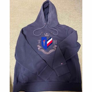 トミーヒルフィガー(TOMMY HILFIGER)のTommy hilfiger フーディ Mサイズ ネイビー(パーカー)