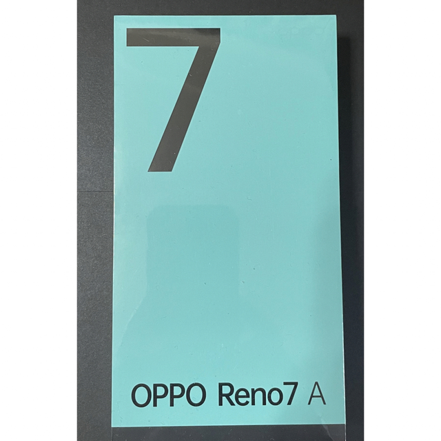 スマートフォン携帯電話OPPO Reno7 A（SIMフリー）スターリーブラック(新品未使用)