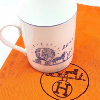 エルメス(HERMES)の★HERMES マグカップ★エルメス/カップ/食器/ブルー系/2001/PORC(その他)