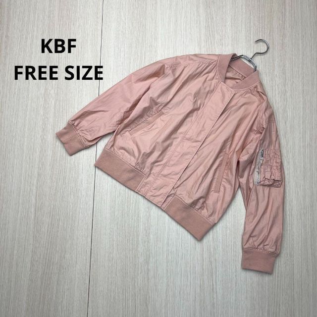 KBF - KBF ケービーエフ ブルゾン 綿100% ピンクの通販 by aya｜ケービーエフならラクマ