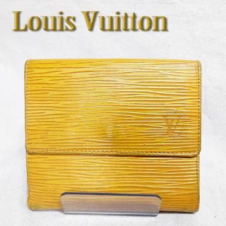 ルイヴィトン(LOUIS VUITTON)のルイヴィトン Wホック エピ 折り財布 ポルトモネ カルトクレディ M63489(財布)