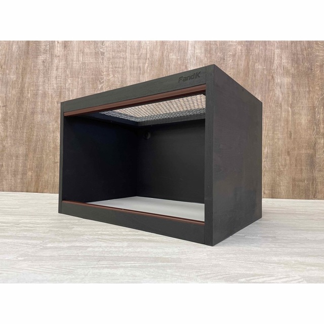 FandK爬虫類木製ケージ 小型ケージ 450×300×300 ブラック塗装 FandK爬虫類木製ケージ 小型ケージ 450×300×300 ブラック塗装