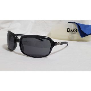 ドルチェアンドガッバーナ(DOLCE&GABBANA)の正規良 希少 ドルチェ&ガッバーナ D&G ロゴサングラス黒 アイコン 付属有(サングラス/メガネ)