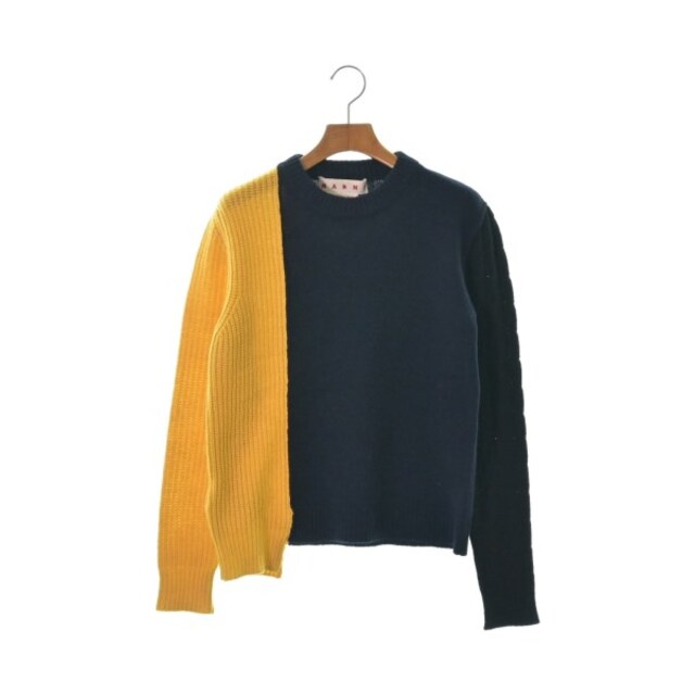 MARNI マルニ ニット・セーター 40(M位) 紺x黄x黒 【古着】【中古