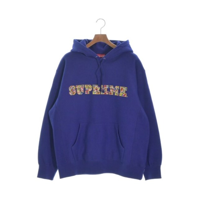 Supreme シュプリーム パーカー L 青