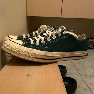 コンバース(CONVERSE)のコンバース チャックテイラー 70 ローカット グリーン 27cm CT70(スニーカー)