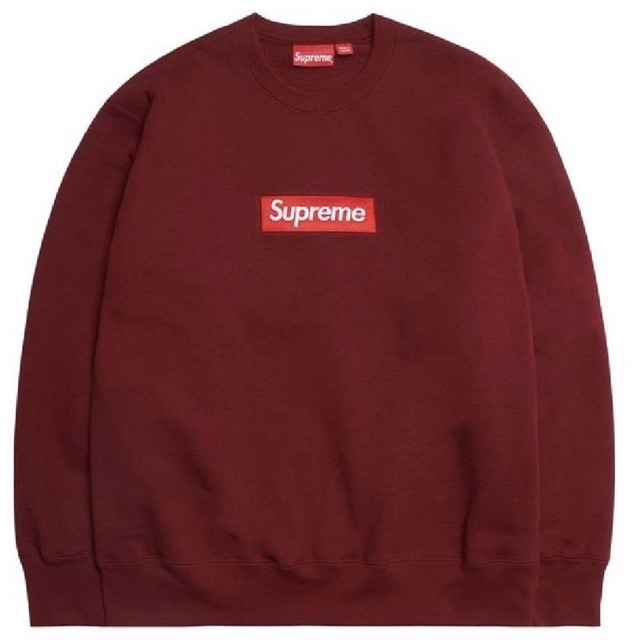 XL Supreme Box Logo Crewneck "Cardinal"