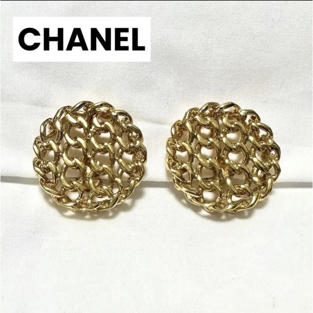 ★美品★vintage【CHANEL】ゴールド イヤリング