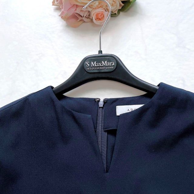 極美品】ADORE スーパードライジョーゼットワンピース フレアスリーブ