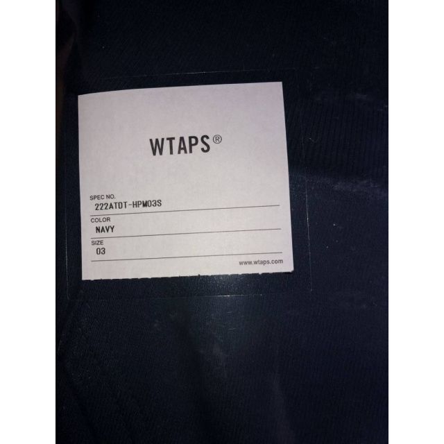 NAVY L WTAPS CROSS BONES / HOODY / COTTO