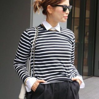 ドゥーズィエムクラス(DEUXIEME CLASSE)のドゥーズィエムクラス COCO Stripe Tシャツ No5 ボーダートップス(Tシャツ(長袖/七分))