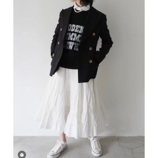 マディソンブルー(MADISONBLUE)のMADISONBLUE マディソンブルーTIERED SK WASHED OUT(ロングスカート)