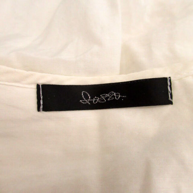 ROSSO(ロッソ)のロッソ アーバンリサーチ ブラウス カットソー 半袖 ラウンドネック F 白 レディースのトップス(シャツ/ブラウス(半袖/袖なし))の商品写真