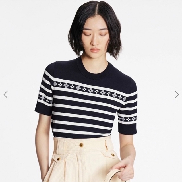 美品 ルイヴィトン LOUIS VUITTON モノグラムニット ファッション 51.0