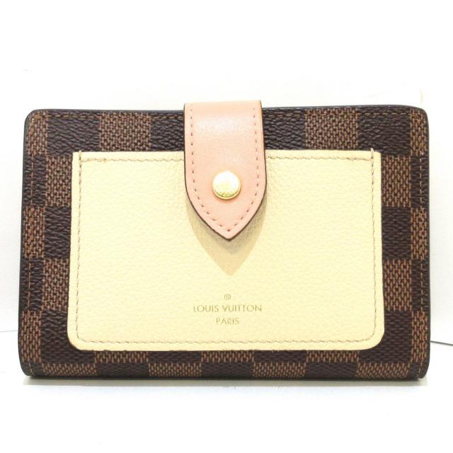 買い保障できる LOUIS VUITTON - ルイヴィトン 2つ折り財布 ダミエ美品