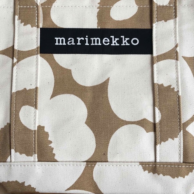 marimekko(マリメッコ)の新品 マリメッコ UNIKKO SEIDI ウニッコ トートバッグ ベージュ レディースのバッグ(トートバッグ)の商品写真