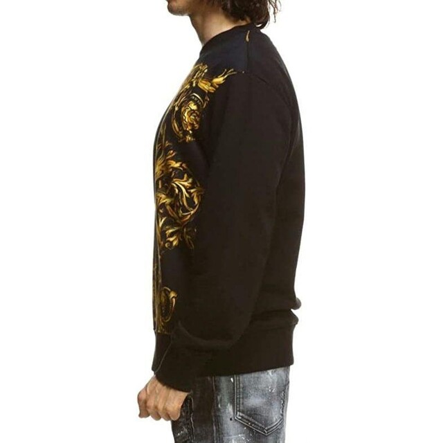 VERSACE JEANS COUTURE スウェット ブラック バロック M | www