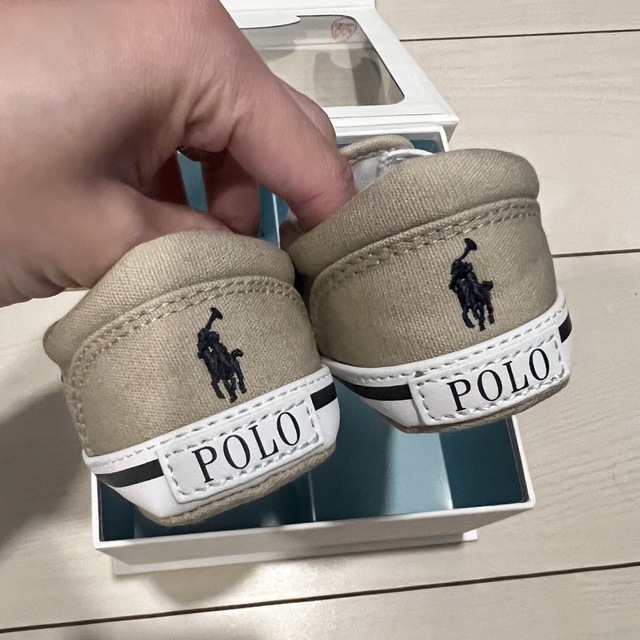 POLO RALPH LAUREN(ポロラルフローレン)の値下げ！ラルフローレン　ベビーシューズ13㎝ キッズ/ベビー/マタニティのベビー靴/シューズ(~14cm)(スニーカー)の商品写真