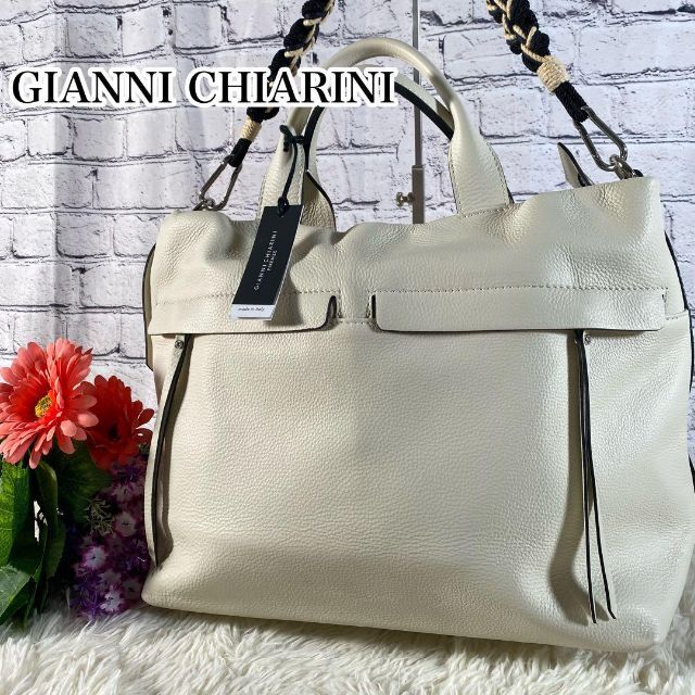 GIANNI CHIARINI - タグ付 ジャンニキャリーニ 2way オールレザー